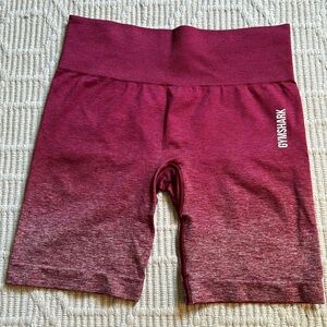 Gymshark Ombré Seamless Shorts - Size S - Red Ombré